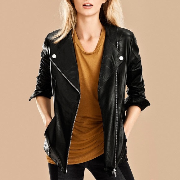 leather jacket hm